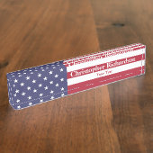 星と縞 デスクネームプレート (側面)