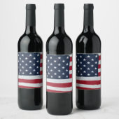 星と縞 ワインラベル (ボトル)