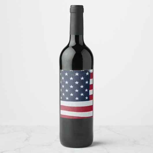 星と縞 ワインラベル (正面)