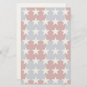 星と縞 便箋 (正面/裏面)