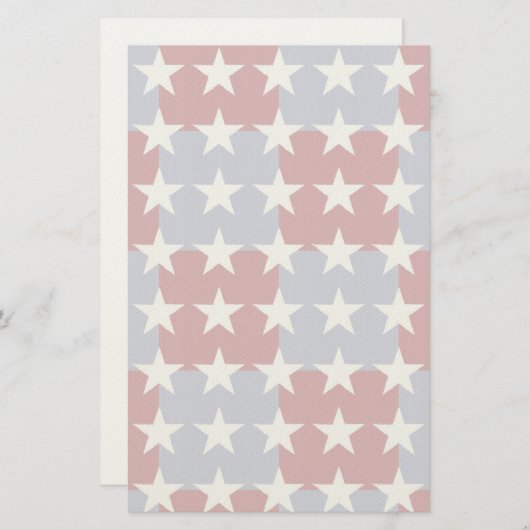 星と縞 便箋 (正面/裏面)