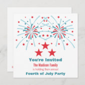 星と花火の招待状 招待状 (正面/裏面)
