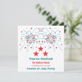 星と花火の招待状 招待状 (スタンド正面)