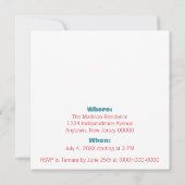 星と花火の招待状 招待状 (裏面)