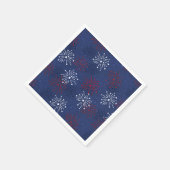 星と花火：独立記念日お祝い スタンダードカクテルナプキン (角)