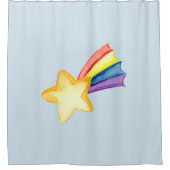 星と虹のシャワーカーテン シャワーカーテン (正面)