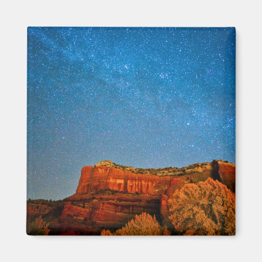 星と赤い岩 マグネット (正面)