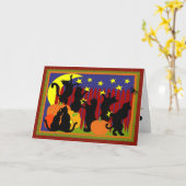 星と踊ること カード (黄色い花)