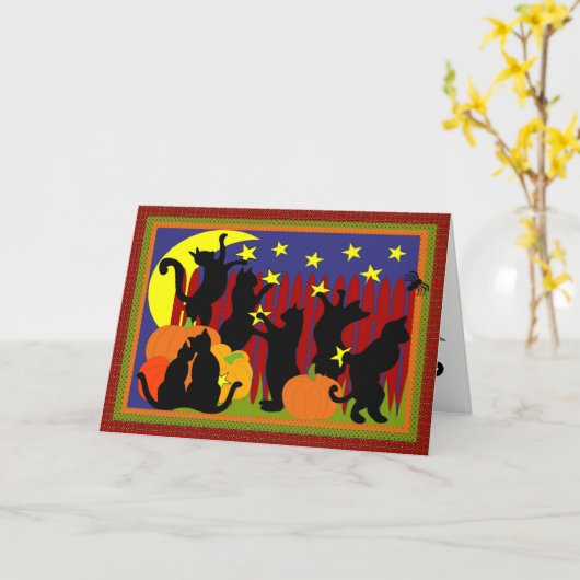 星と踊ること カード (黄色い花)