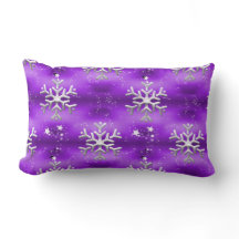 星と銀の雪片パープルクリスマス