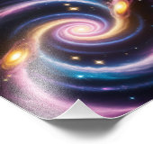 星と銀河系の違う写真 フォトプリント            (角)