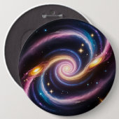 星と銀河系の違う写真 缶バッジ (正面&裏面)