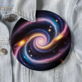 星と銀河系の違う写真 缶バッジ (インサイチュ)