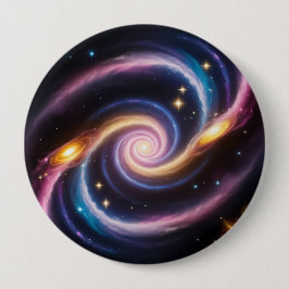 星と銀河系の違う写真 缶バッジ