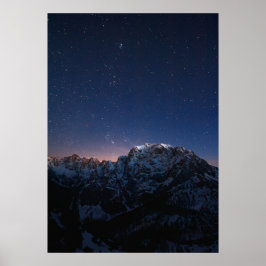 星と雪の山々 ポスター