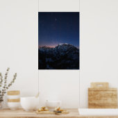 星と雪の山々 ポスター (キッチン)