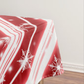 星と雪の結晶を使ったキャンディーケイン テーブルクロス (インサイチュ)