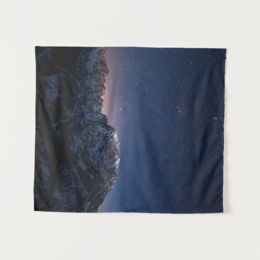 星と雪山 タペストリー (正面(横))