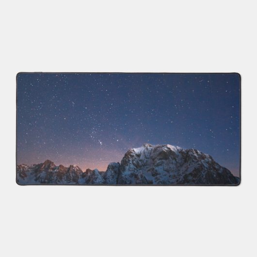 星と雪山 デスクマット (正面)