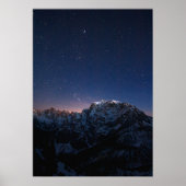 星と雪山 ポスター (正面)