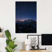 星と雪山 ポスター (ホームオフィス)