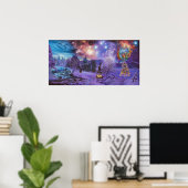 星と雪 ポスター (ホームオフィス)