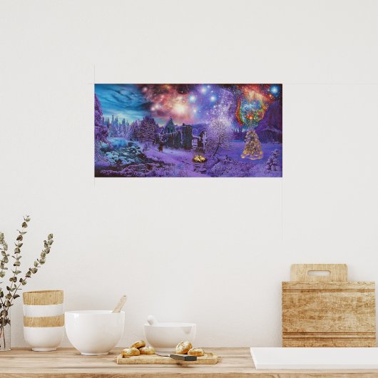 星と雪 ポスター (キッチン)