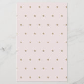 星と雲の単語スクランブルベビーシャワーピンクゲーム (裏面)