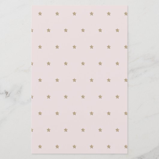 星と雲の単語スクランブルベビーシャワーピンクゲーム (裏面)