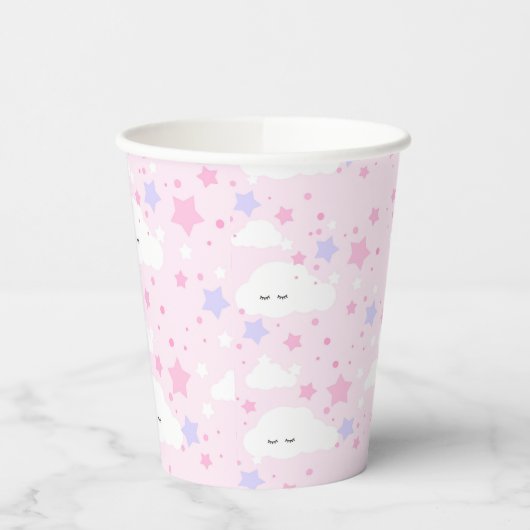 星と雲 紙コップ (左)