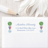 星と頭が切れる縞弓ボックウッド差出人住所 ラベル (インサイチュ)