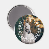 星と馬の名前の写真 マグネット (正面/裏面)