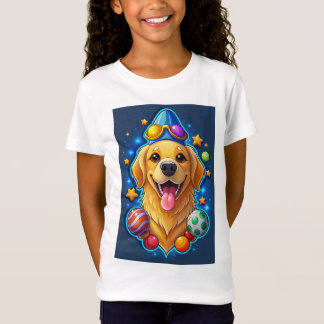 星と魔法のゴールデンレトリバー・パピー Tシャツ