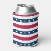 星と patriotism 横縞 缶クーラー (缶正面)