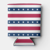 星と patriotism 横縞 缶クーラー (正面)