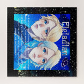 星とUFOとのプレアディアンエイリアンレース ジグソーパズル (横)