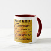 星によってちりばめられる旗の幻灯のスライド マグカップ (正面右)