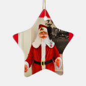 星にサンタ セラミックオーナメント (右)