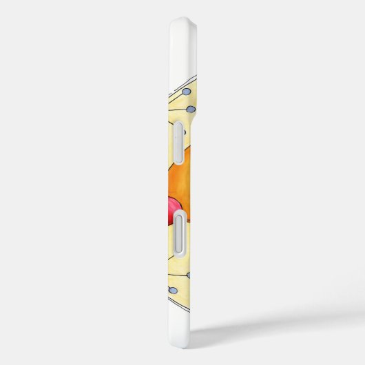 星にスカーフを巻いたかわいいクリスマスのトナカイ Case-Mate iPhoneケース (裏面 / 右)