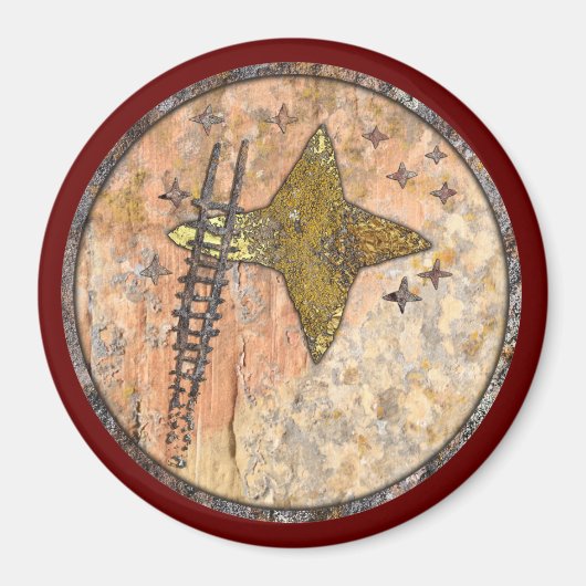 星にラダー話し峡谷、ニューメキシコ馬 マグネット (正面)