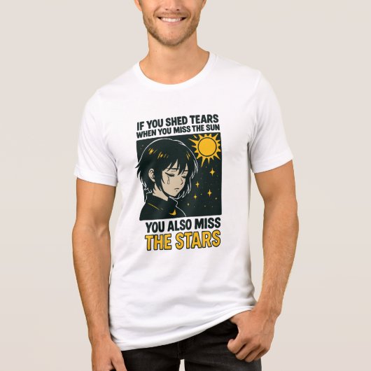 星に到れなかった トライブレンドTシャツ (正面)