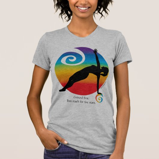 星に到達するサイドプランク Tシャツ (正面)