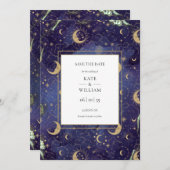 星に刻まれたウェディングフォト セーブザデート (正面/裏面)