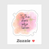 星に向かって聞は シール (シート)