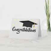 星に囲まれた卒業式おめでとう カード (正面)