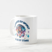 星に導かれる霊に守られる コーヒーマグカップ (正面左)