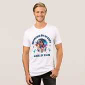 星に導かれる霊に守られる トライブレンドＴシャツ (正面全面)
