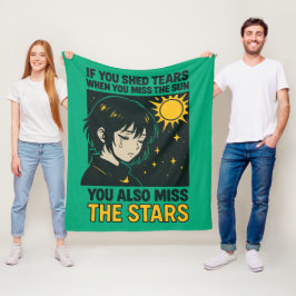 星に恋する フリースブランケット