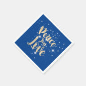 星に愛する平和の喜び スタンダードカクテルナプキン (角)