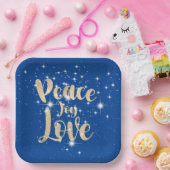 星に愛する平和の喜び ペーパープレート (パーティー)